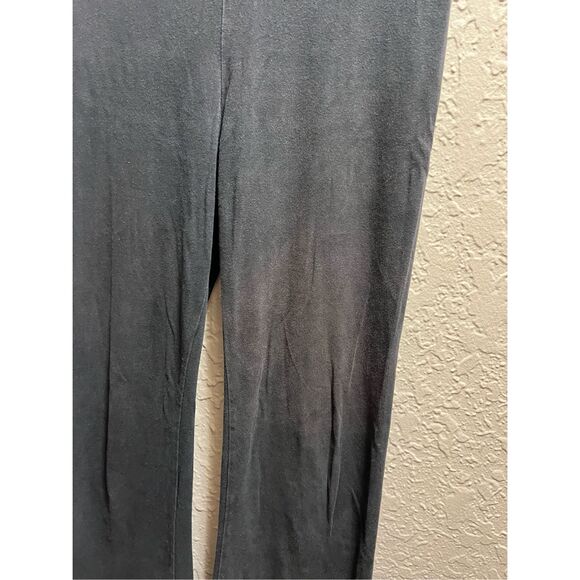 Victorias Secret Black With Grey Band Bootcut Leggings Woman’s Size Medium-Disco - Picture 3 of 14